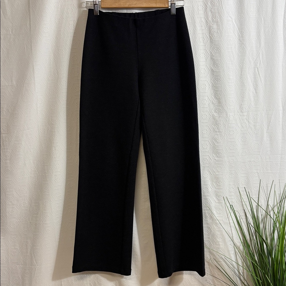 Eileen Fisher Gray black Wide Leg Pants
